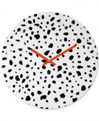 Deny Designs Rebecca Allen Miss Monroes Dalmatian Round Clock