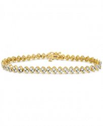 Diamond Swirl Tennis Bracelet (3 ct. t. w. ) in 14k Gold