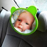 Baby Car Mirror - Compact Deluxe Accessory Back Seat Auto Family Travel Safety For Protection of Your Child In Carseat - Provide Fully Adjustable Pivotal Backseat Rear Facing View For Parent To See Infant In Car Seat - Excellent Choice Amongst Safe Eas...