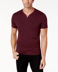 Alfani Men's Stretch Solid Slim-Fit, Henley T-Shirt, Created for Macy's