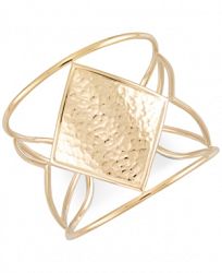 Simone I. Smith Hammered Openwork Cuff Bracelet in 14k Gold over Sterling Silver