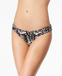 Dolce Vita Ikat-Print Macrame Hipster Bikini Bottoms Women's Swimsuit