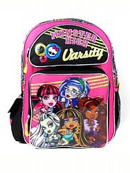 Full Size Black Varsity Monster High Backpack - Monster High Bookbag