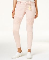 Tinseltown Juniors' Moto Skinny Jeans with Keychain