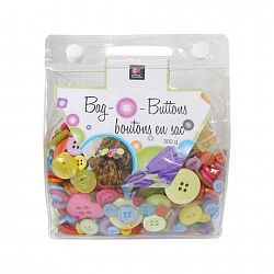 Crafting Essentials Bag O' Buttons Brights Buttons
