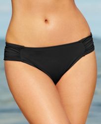 La Blanca Ruched Side-Tab Bikini Bottoms Women's Swimsuit