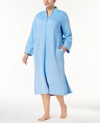 Miss Elaine Plus Size Quilted Robe