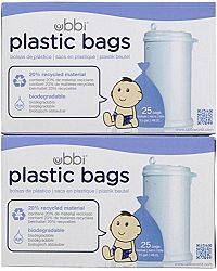 Ubbi Plastic Bags - 50 ct - 2 pk by Ubbi