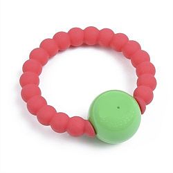 Chewbeads Mercer Rattle Punchy Pink by Chewbeads