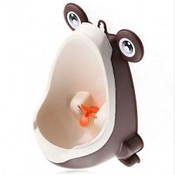 Potty Training Seat - Baby Boy Potty Toilet Training Frog Children Stand Vertical Urinal Boys Penico Pee Infant Toddler Wall-Mounted - Toddler Potty (Coffee)