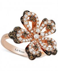 Le Vian Chocolatier Diamond Flower Ring (1 ct. t. w. ) in 14k Rose Gold