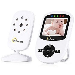 iLife Smart SM24 Video Baby Monitor Wireless Digital Camera, Two Way Talk & Night Vision & Temperature Sensor & Time Setting & Eco Mode & Lullaby Function