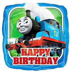 Anagram Thomas The Tank Engine 18 Inch Square Foil Balloon (One Size) (Blue)