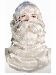 Professional Quality Super Deluxe Santa Wig and Beard Set