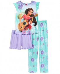 Disney's Princess Elena of Avalor 3-Pc. Pajama Set, Little Girls & Big Girls