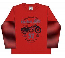 Pulla Bulla Toddler Boy Graphic Long sleeve Tee ages 1 year - Red
