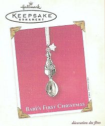 Hallmark Baby's First Christmas Engravable Snowman Spoon issued 2003