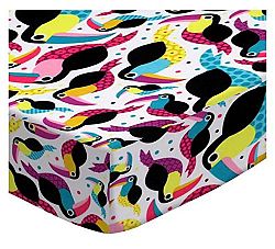 SheetWorld Fitted Sheet (Fits BabyBjorn Travel Crib Light) - Toucans Jersey Knit - Made In USA - 24 inches x 42 inches (61 cm x 106.7 cm)