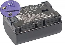 vintrons (TM) Bundle - 890mAh Replacement Battery For JVC GZ-E10, GZ-HM650BU, + vintrons Coaster