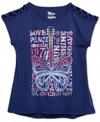 Epic Threads Butterfly Guitar Top, Big Girls, Created for Macy's