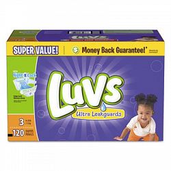 PGC85938CT GILLETTE COMMERCIAL OPER NA DIAPERS, LUVS, S3, SPR, 120CT