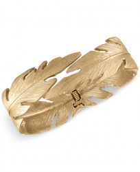 Rachel Rachel Roy Gold-Tone Feather Bangle Bracelet