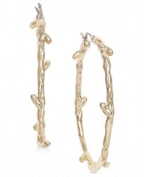 I. n. c. Large Gold-Tone Twig Hoop Earrings, Created for Macy's