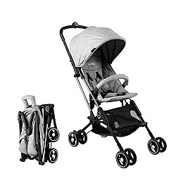 U-kiss Folding Baby Stroller Infant Convertible Baby Carriage Grey 7-36 months (Gray)