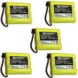 Toshiba SG-1700 Cordless Phone Battery Combo-Pack includes: 5 x SDCP-C307 Batteries
