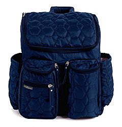 Wallaroo Diaper Bag Backpack with Stroller Straps, Wet Bag and Diaper Changing Pad - For Women and Men - BLUE