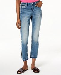 I. n. c. Two-Tone Ankle Jeans, Created for Macy's