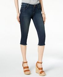 Kut from the Kloth Petite Natalie Cropped Frayed-Hem Jeans