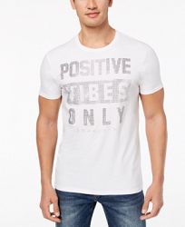 Sean John Men's Positive Vibes Only Rhinestone T-Shirt, Created for Macy's