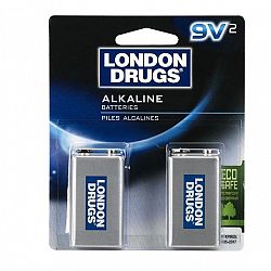 London Drugs 9V Alkaline Batteries - 2 pack