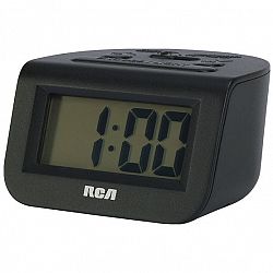 RCA Travel Alarm Clock - Black - RCD10
