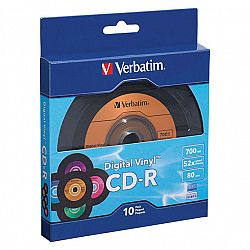 Verbatim CD-R 80min 52X with DigitalVinyl Surface - 10 pack