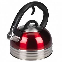 London Drugs Stainless Steel Whistling Kettle - Red - 2qt