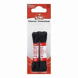 Kiwi Round Thin Laces - Black - 30 inch
