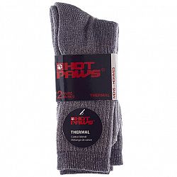 Hot Paws Basics Thermal Socks - Charcoal - 2 Pairs - Men's
