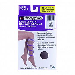 Therapy Plus Light Compression Ladies Knee High Socks - Nude - Medium