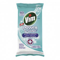 Vim Power & Shine Wipes - Ocean Fresh - 60's