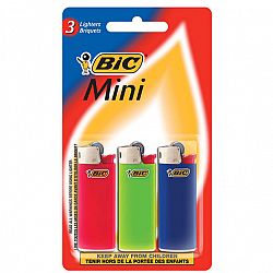 BIC Mini Lighters With Child Guard - 3 Pack