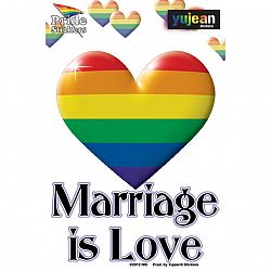 Marriage Is Love Sticker