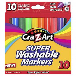 Cra-Z-Art Broadline Markers - Washable - 10's