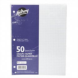 Hilroy Graph Paper - 4:1" - 50 sheet