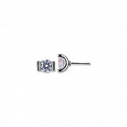 Lonna & Lilly Pendant Stud Earrings with Sides - Crystal