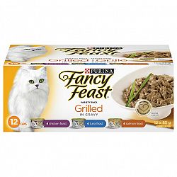Fancy Feast Cat Food - Grilled Variety Pack - 12x85g