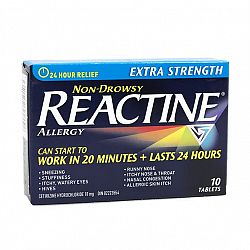 Reactine Allergy Tablets Extra Strength 10mg - 10's