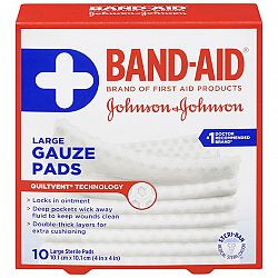 Johnson & Johnson Band-Aid Gauze Pad - 10.1 x 10.1cm