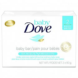 Dove Baby Rich Moisture Cleansing Bar - 2x90g
